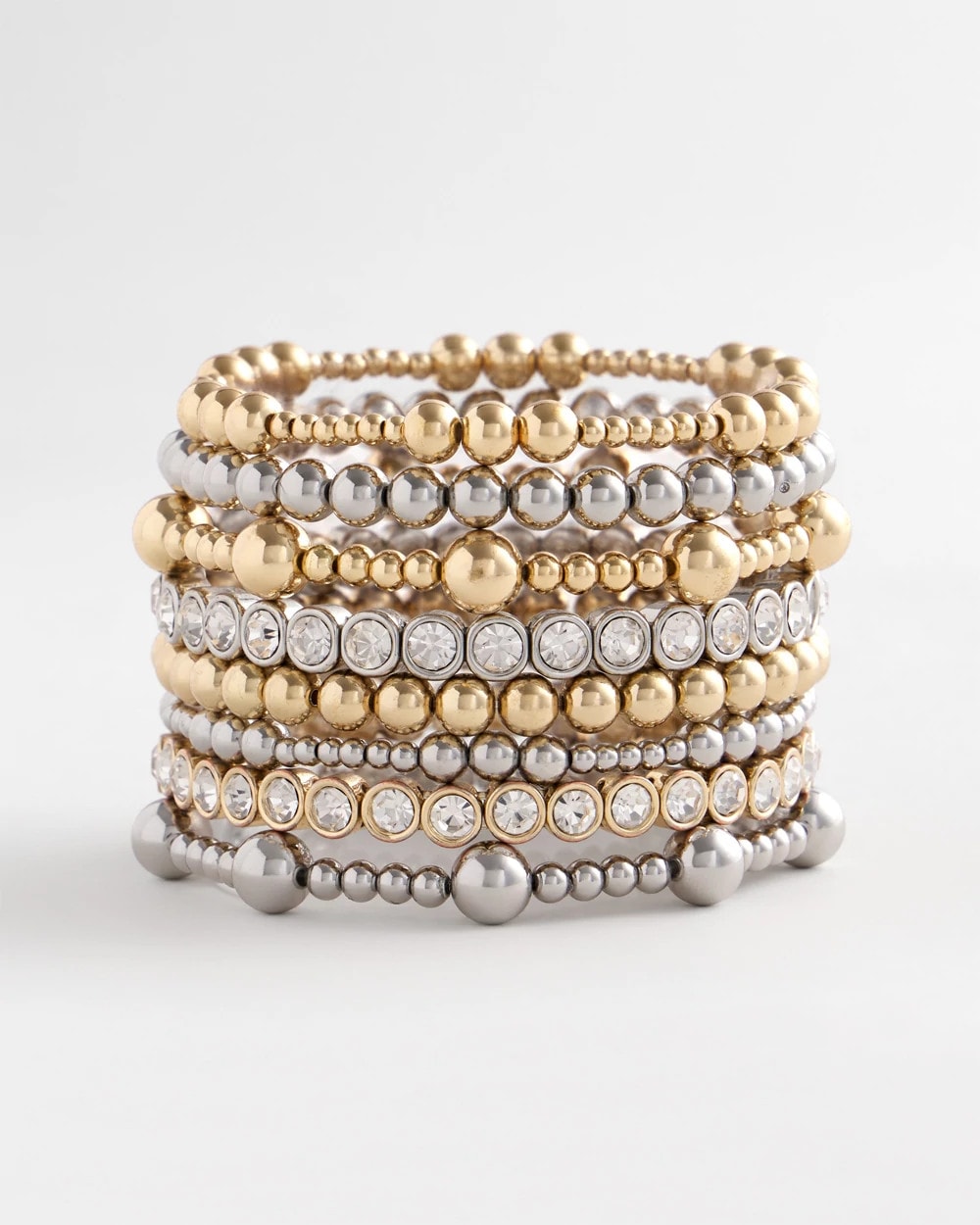 Gold-tone Small Bead Stretch Bracelet - Chico's