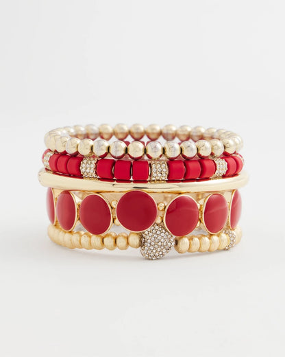 Gold Heart Stretch Bracelet - Chico's