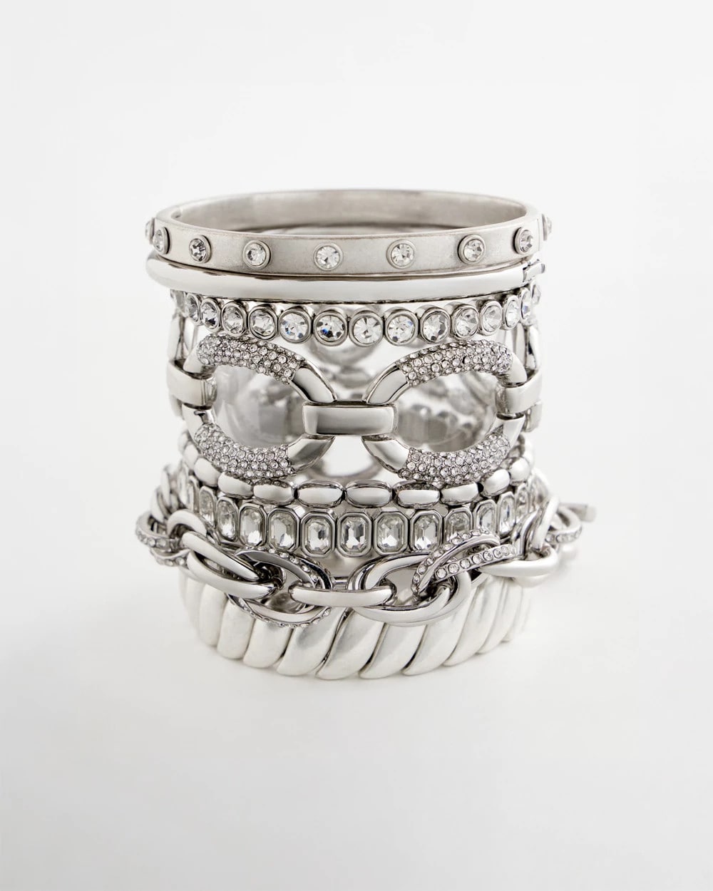 Large Pave Link Toggle Bracelet - Chico's