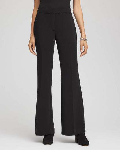 Petite Crepe Flared Trouser Pants - Chico's