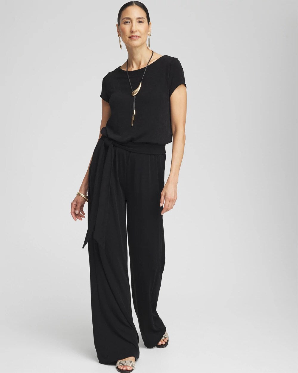 Petite Travelers™ Cap Sleeve Jumpsuit - Chico's